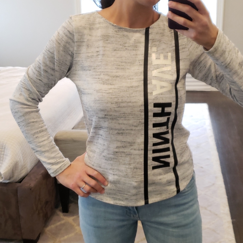 GIRL'S GRAY H&M SWEATER TOP SHIRT